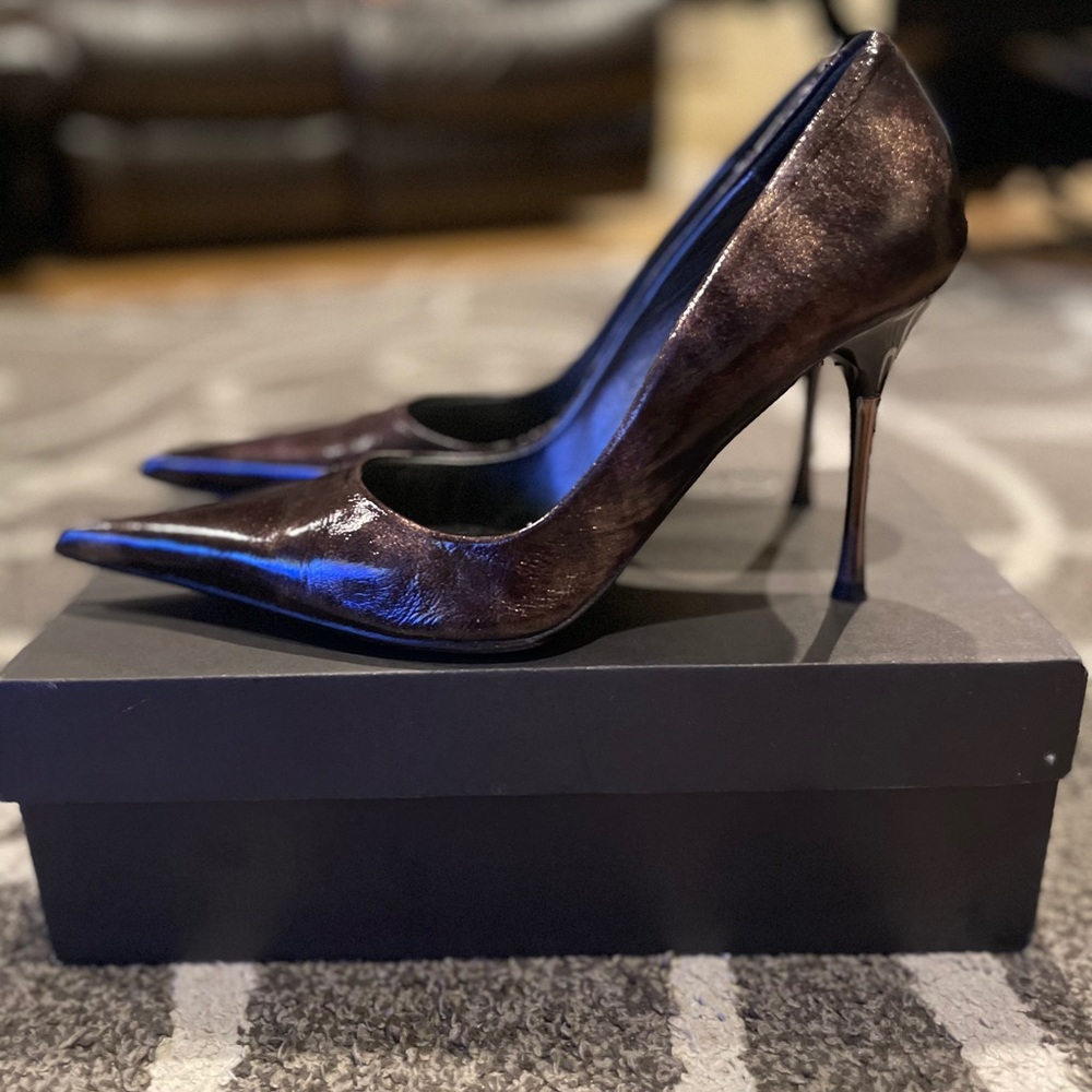 Aldo Tejanoa Metallic Heels